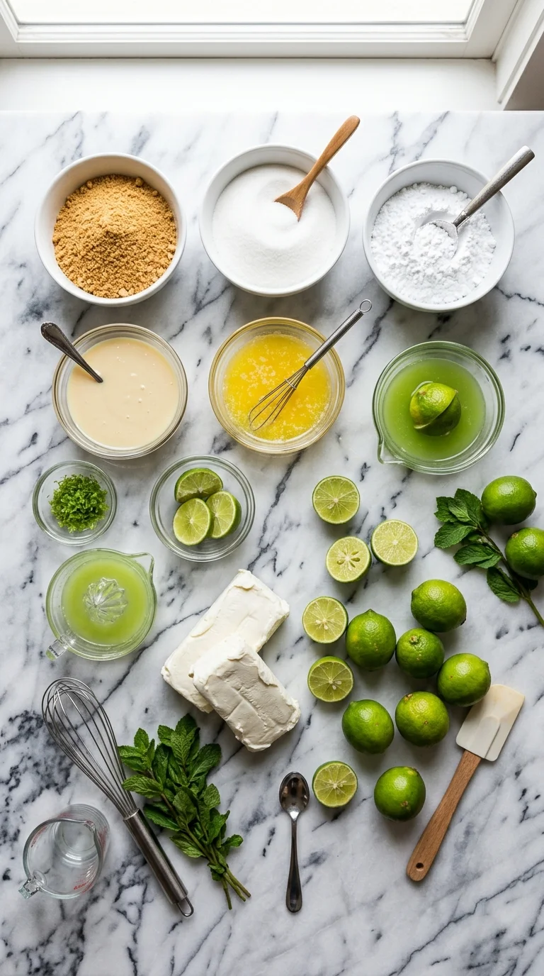Mini No Bake Key Lime Pies Ingredients