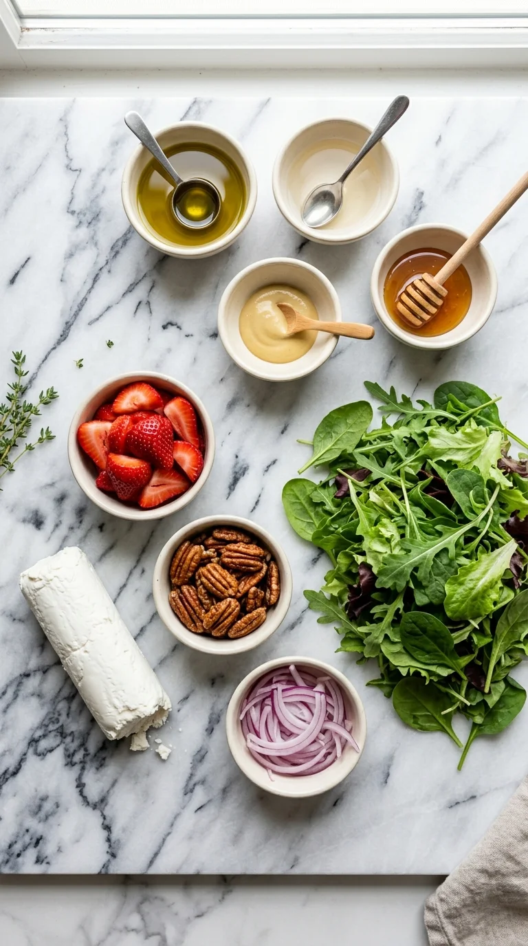 Easter Spring Salad with Goat Cheese Ingredients
