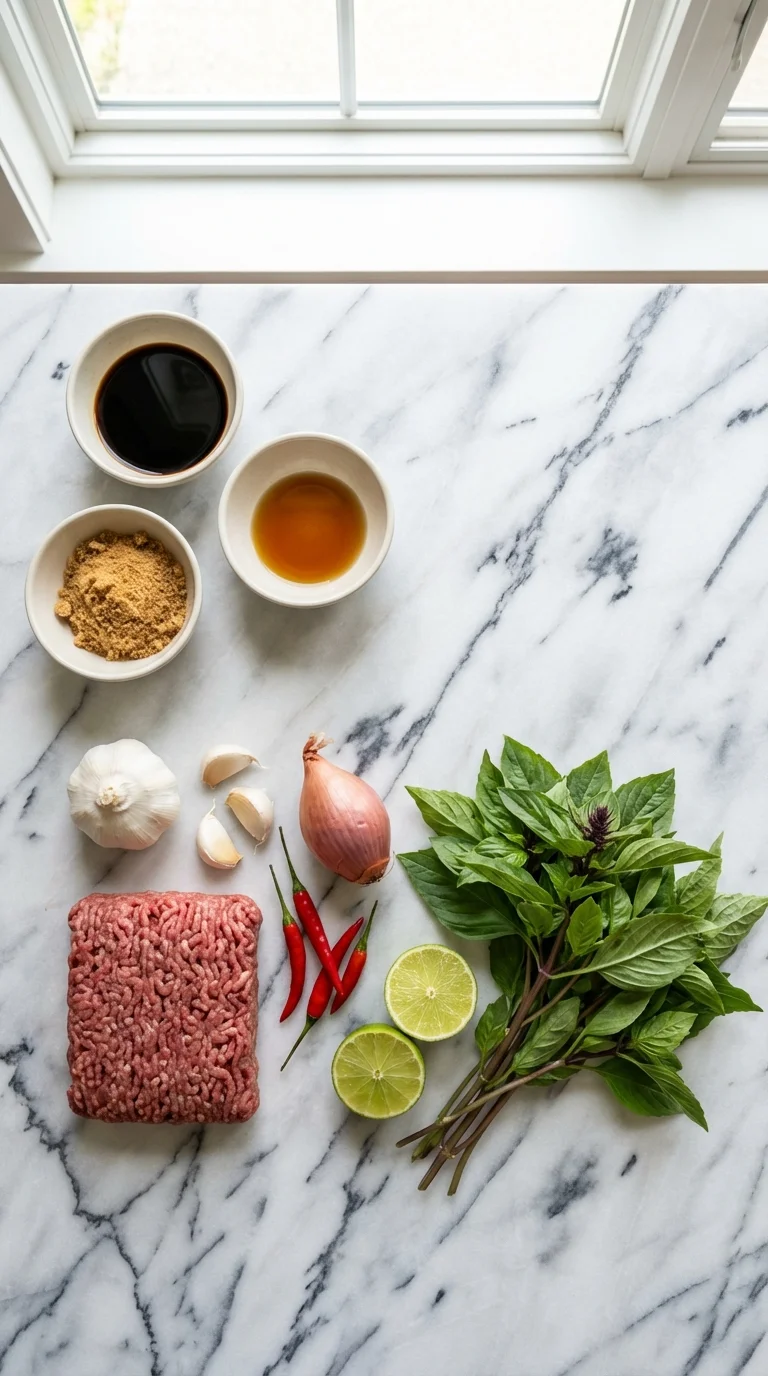 Thai Basil Beef Rolls Ingredients
