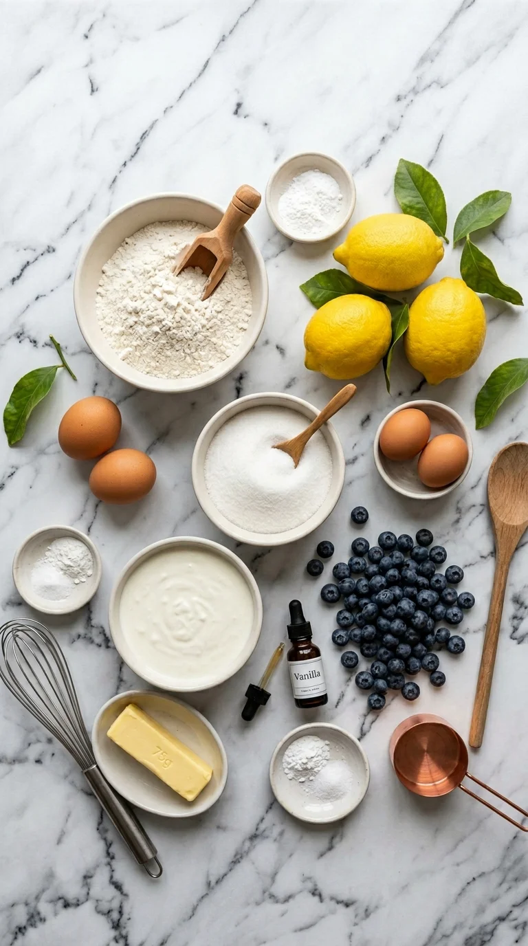 Lemon Blueberry Cake Ingredients