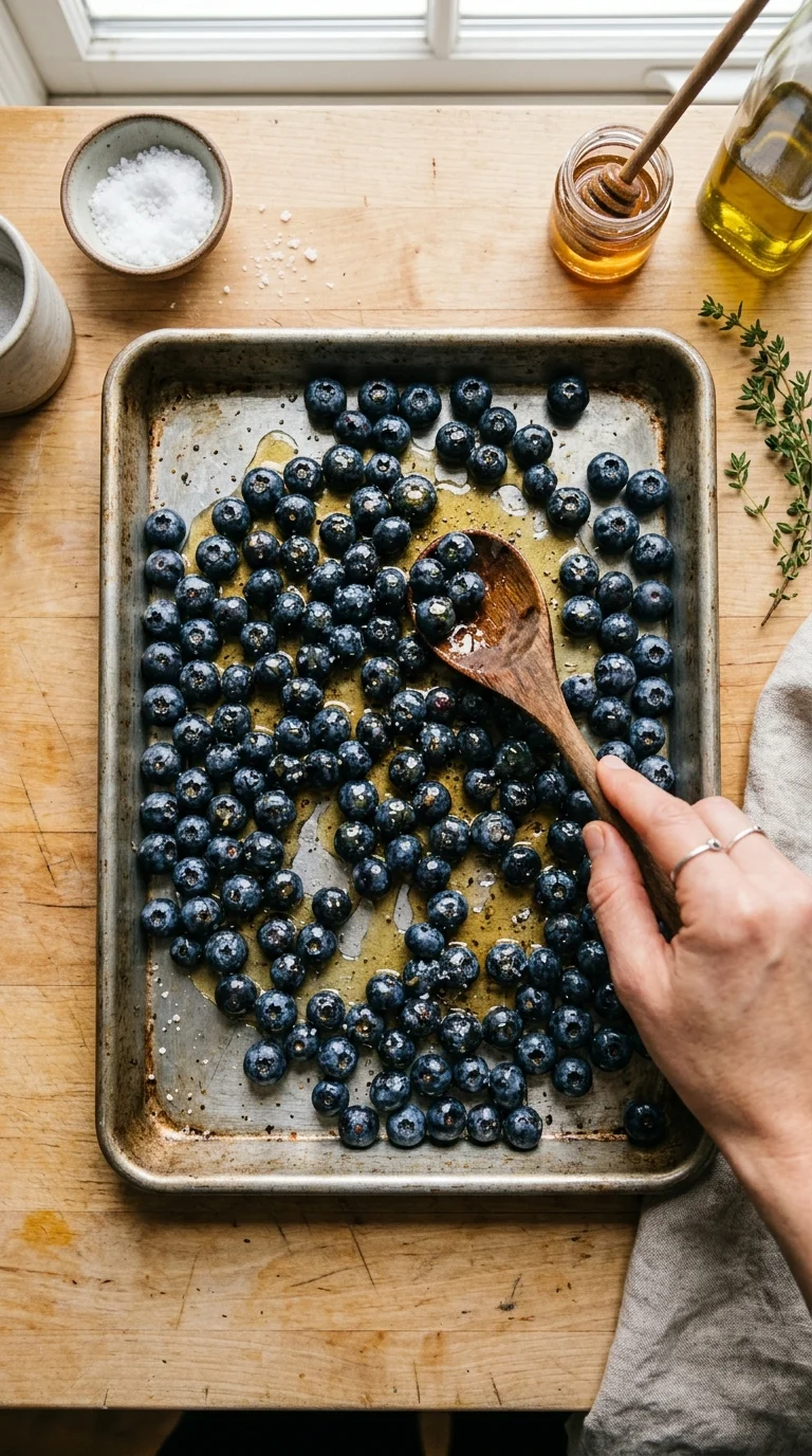 How to Make Roasted Blueberry & Ricotta Toast