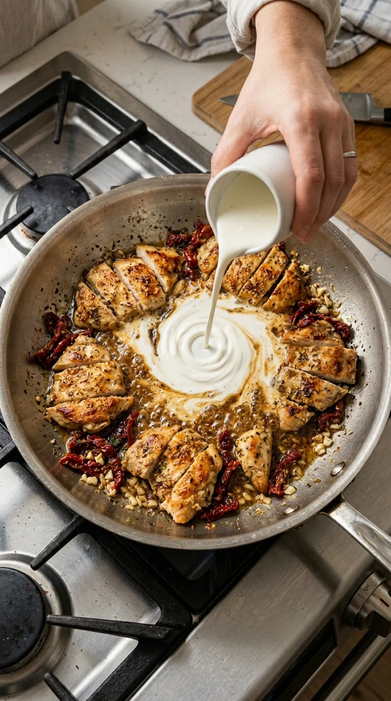 How to Make Creamy Tuscan Chicken Pasta