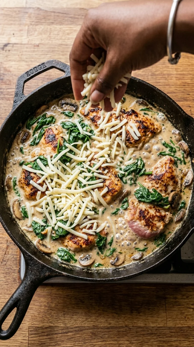 How to Make Chicken Spinach Mushroom Bake