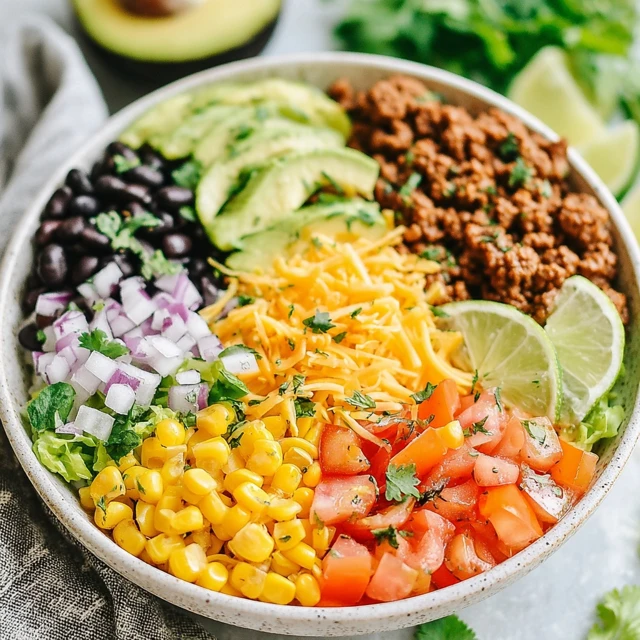 20 MINUTE GROUND BEEF TACO BOWL BLISS