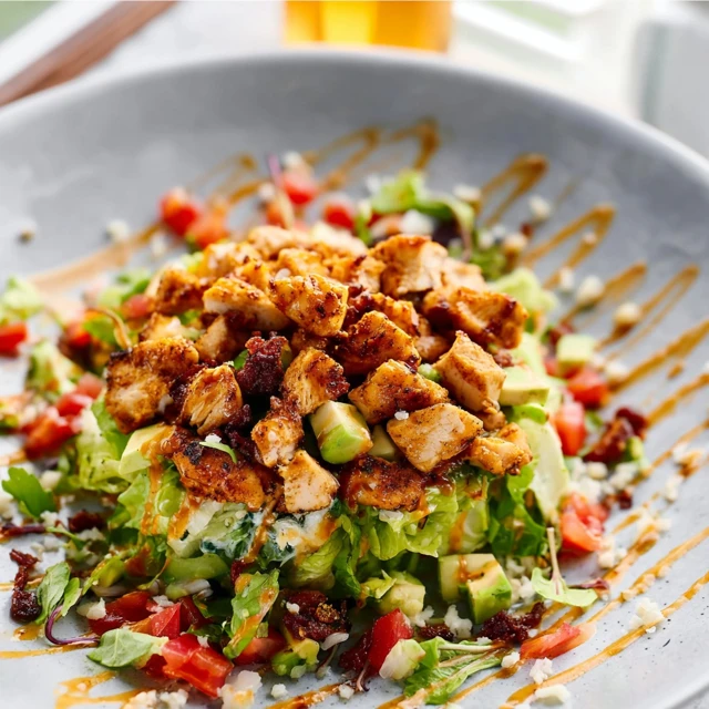 CRISPY HONEY HOT CHICKEN SALAD LUNCH GOALS