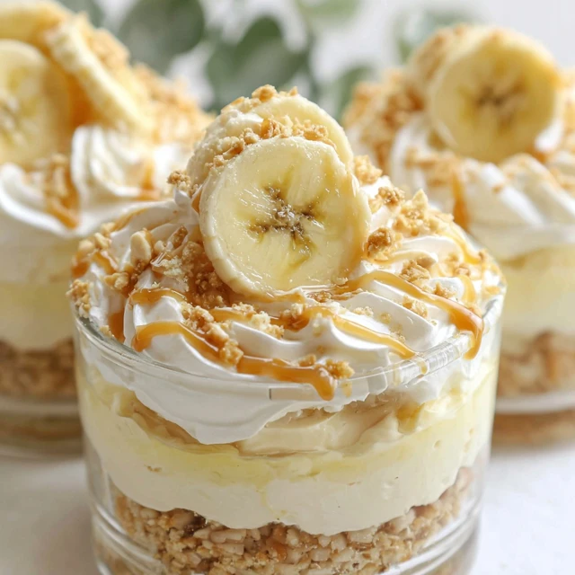 DREAMY BANANA CARAMEL CREAM DESSERT