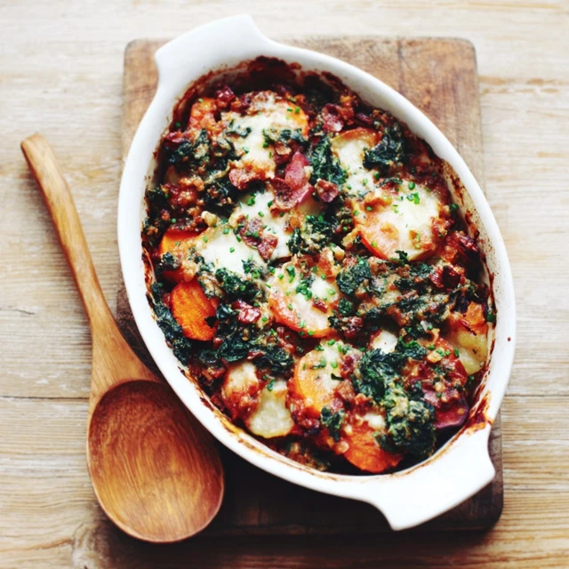 DREAMY CREAMY WINTER VEGETABLE CASSEROLE