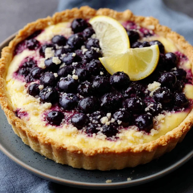 LEMON BLUEBERRY TART A SUMMER DREAM