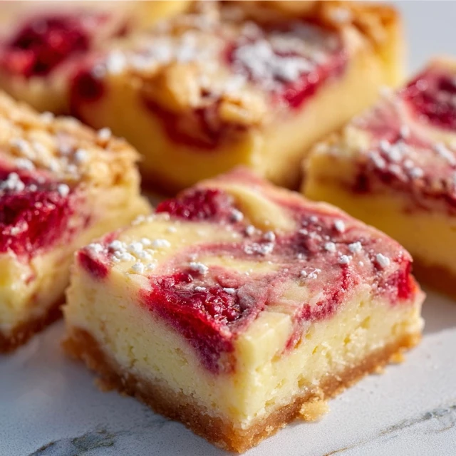 SUNSHINE LEMON RASPBERRY SWIRL BARS